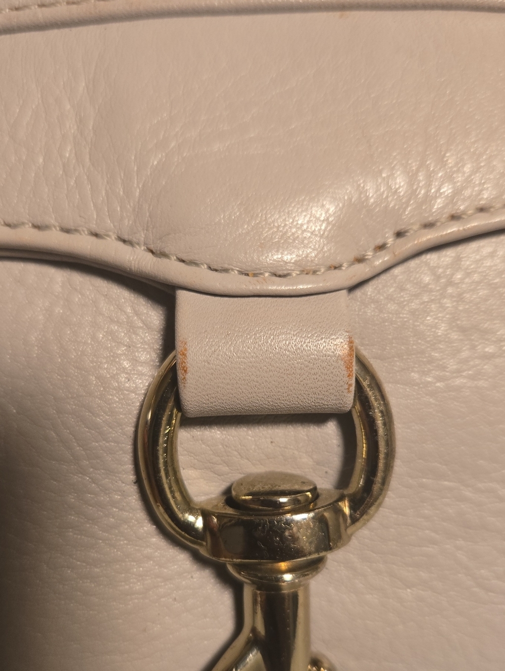 Rebecca Minkoff Gray Mini MAC Leather Crossbody with Gold Hardware - Picture 9 of 9